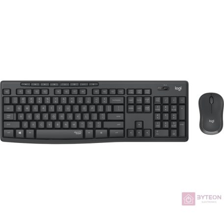 Logitech MK295 Silent Wireless Combo billentyűzet Vezeték nélküli RF QWERTZ Német Fekete