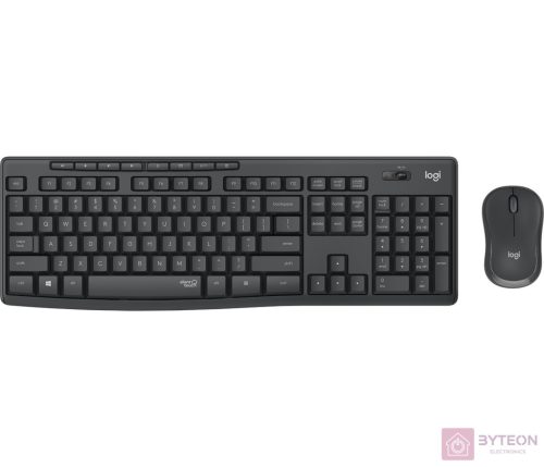 Logitech MK295 Silent Wireless Combo billentyűzet Vezeték nélküli RF QWERTZ Német Fekete