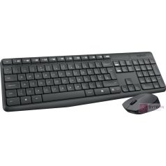   Logitech MK235 billentyűzet Vezeték nélküli RF QWERTZ Német Szürke