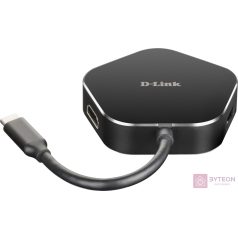   D-Link DUB-M420 dokkoló állomás és port replikátor Vezetékes Thunderbolt 3 Fekete, Ezüst