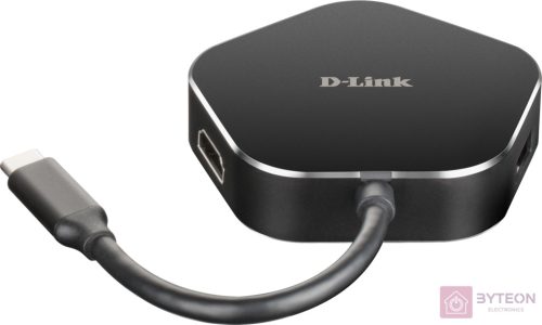 D-Link DUB-M420 dokkoló állomás és port replikátor Vezetékes Thunderbolt 3 Fekete, Ezüst