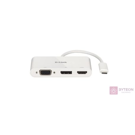 D-Link DUB-V310 dokkoló állomás és port replikátor Vezetékes USB 3.2 Gen 1 (3.1 Gen 1) Type-C Fehér