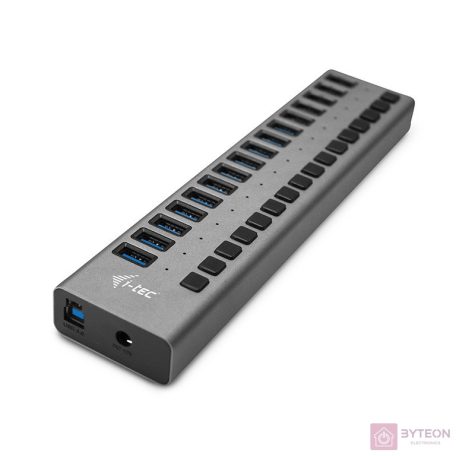 i-tec U3CHARGEHUB16 mobiltelefon töltő Beltéri Szürke