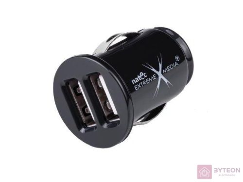 NATEC NUC-0564 mobiltelefon töltő Automatikus Fekete
