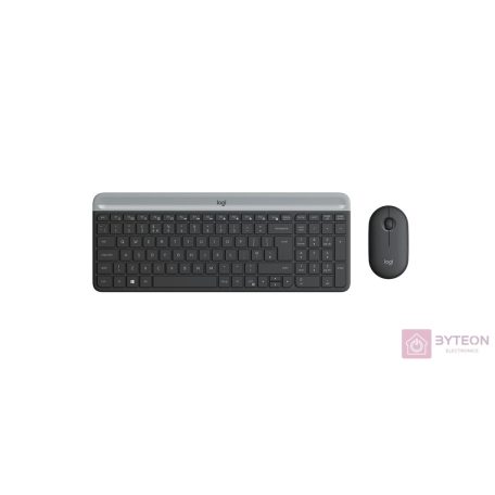 Logitech MK470 billentyűzet Vezeték nélküli RF QWERTZ Német Grafit