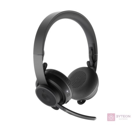 Logitech MSFT Teams Zone Wireless Headset Fejpánt Bluetooth Grafit