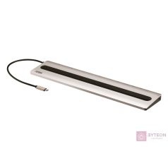   Aten UH3237 dokkoló állomás és port replikátor Vezetékes USB 3.2 Gen 1 (3.1 Gen 1) Type-C Fekete, Ezüst