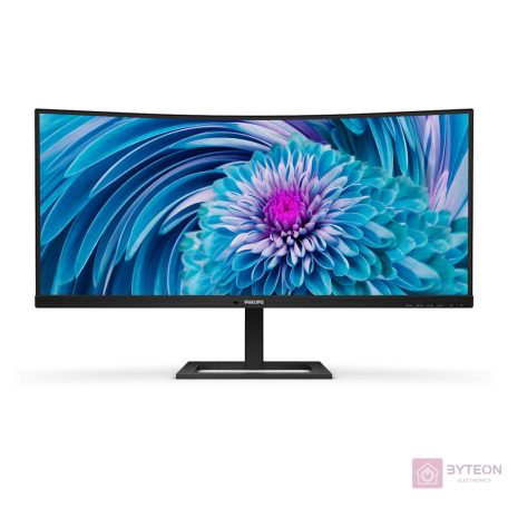Philips E Line 346E2CUAE/00 számítógép monitor 86,4 cm (34") 3440 x 1440 pixelek Wide Quad HD+ LCD Fekete