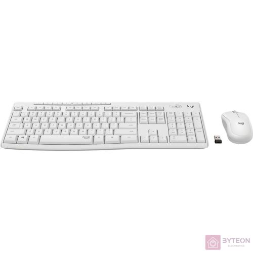 Logitech MK295 Silent Wireless Combo billentyűzet Vezeték nélküli RF QWERTY Nemzetközi amerikai Fehér