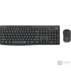   Logitech MK295 Silent Wireless Combo billentyűzet Vezeték nélküli RF Magyar Fekete