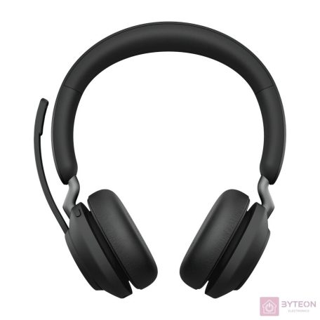 Jabra Evolve2 65, MS Stereo Headset Fejpánt USB A típus Bluetooth Fekete