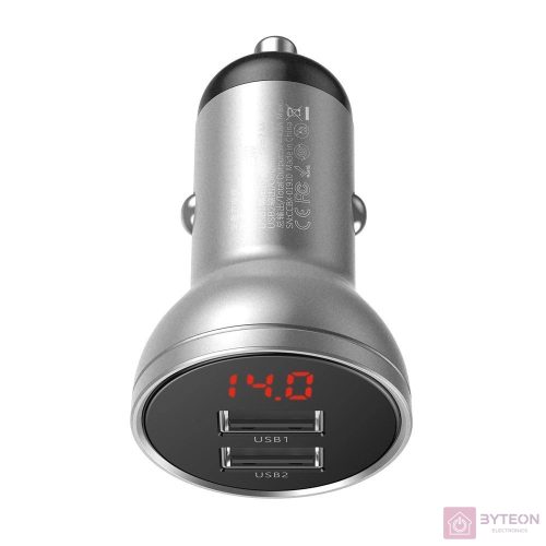 Baseus CCBX-0S mobiltelefon töltő Ezüst Automatikus