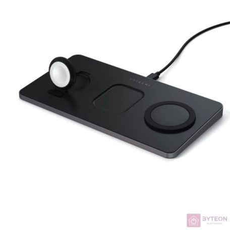 Satechi ST-X3TWCPM mobiltelefon töltő Fekete Beltéri