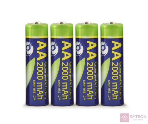 Gembird EG-BA-AA20R4-01 Akkumulátor AA 2000 mAh (4db)