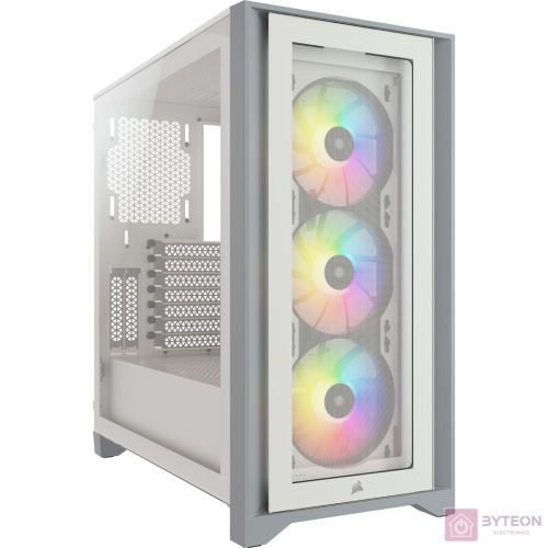 Corsair iCUE 4000X RGB Midi Tower Fehér