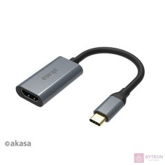   Akasa AK-CBCA24-18BK video átalakító kábel 0,18 M USB C-típus HDMI