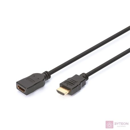 Digitus HDMI 1.4 2m HDMI kábel HDMI A-típus (Standard) Fekete