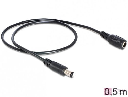 DeLOCK 83290 tápkábel Fekete 0,5 M