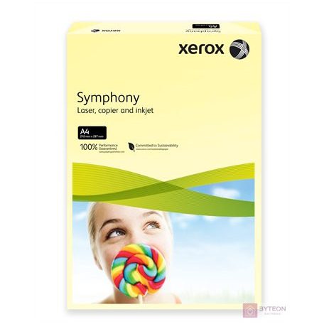 Xerox Symphony 160 g/m? A4 250 Sheets Yellow nyomtatópapír Sárga