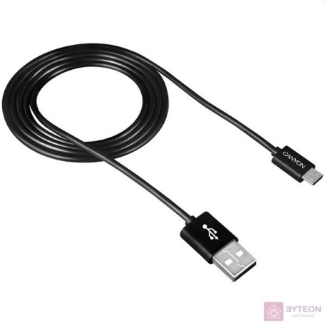 Canyon CNE-USBM1B USB kábel 1 M USB 2.0 USB A Micro-USB A Fekete