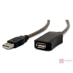 Gembird USB A/USB A M/F 5m USB kábel USB 2.0 Fekete