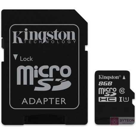 Kingston Technology Industrial memóriakártya 8 GB MicroSDHC UHS-I Class 10