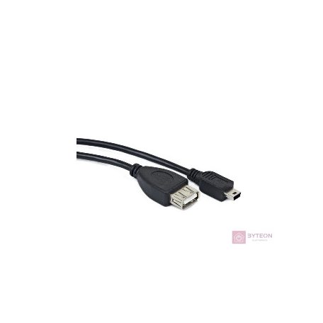 Gembird USB mini/USB 0.15m USB kábel 0,15 M USB 2.0 Mini-USB B USB A Fekete