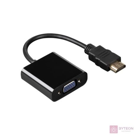 Hama 00200343 video átalakító kábel 0,15 M HDMI A-típus (Standard) VGA (D-Sub) Fekete