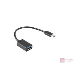   Lanberg AD-OTG-UC-01 USB kábel 0,15 M USB 2.0 USB A USB C Fekete