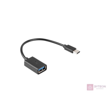 Lanberg AD-OTG-UC-01 USB kábel 0,15 M USB 2.0 USB A USB C Fekete