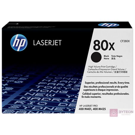 HP 80X (CF280X) - Fekete, nagy kapacitású