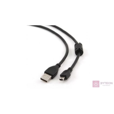Gembird 1.8m USB 2.0 A/mini-USB USB kábel 1,8 M USB A Mini-USB B Fekete