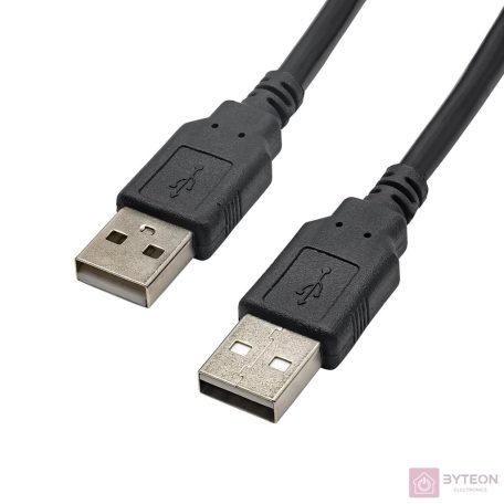 Akyga AK-USB-11 USB kábel 1,8 M USB 2.0 USB A 2 x USB A Fekete