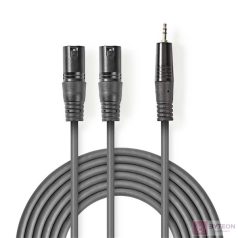   Nedis COTH15310GY15 audio kábel 1,5 M 2 x XLR (3-pin) Szürke