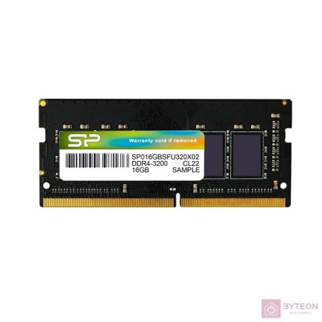 Silicon Power SP016GBSFU320X02 memóriamodul 16 GB 1 x 16 GB DDR4 3200 Mhz