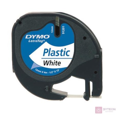 DYMO 12mm LetraTAG Plastic tape címkéző szalag