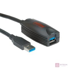 ROLINE USB 3.0 Active Repeater USB kábel 5 M USB A Fekete