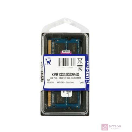 Kingston SO-DDR3 1333 4GB ValueRam CL9