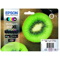  Epson Kiwi 202XL tintapatron 1 dB Eredeti Nagy (XL) kapacitású Fekete, Fotó fekete, Cián, Magenta, Sárga