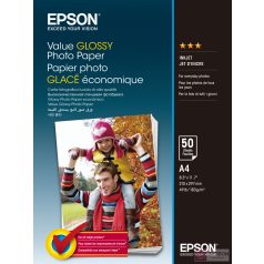   Epson Value Glossy Photo Paper fotópapír A4 Többszínű Fényes