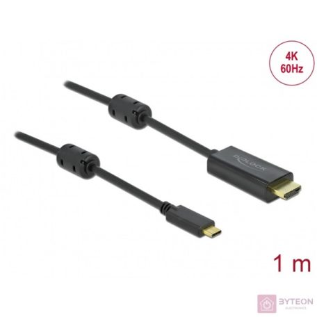 DeLOCK 85969 video átalakító kábel 1 M USB C-típus HDMI Fekete