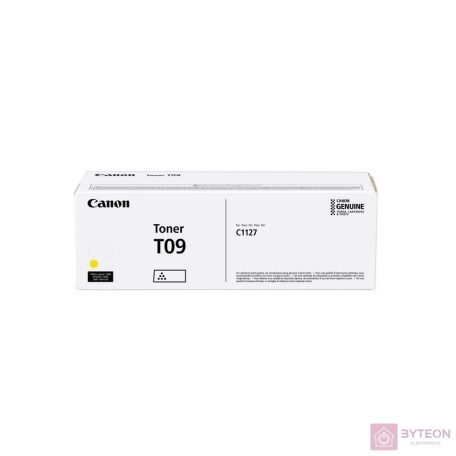 Canon TONER T09 Y festékkazetta 1 dB Eredeti Sárga