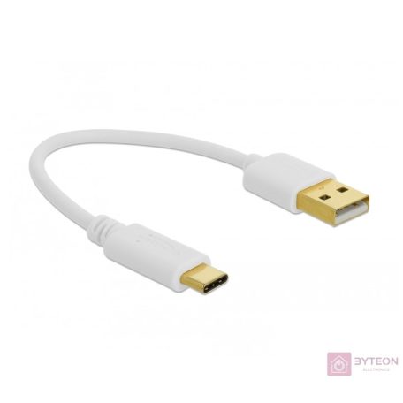 DeLOCK 85355 USB kábel 0,15 M USB A USB C Fehér