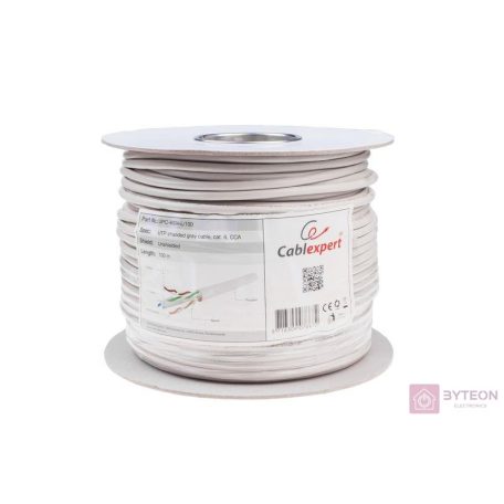 Gembird CAT6 UTP 100m hálózati kábel Szürke U/UTP (UTP)