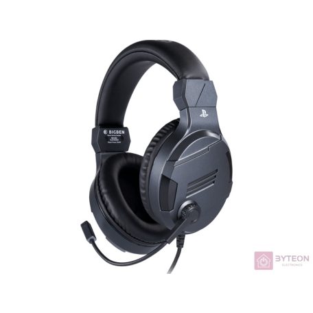 BIG BEN PS4OFHEADSETV3TITAN fejhallgató és headset Fejpánt 3,5 mm-es csatlakozó Titán