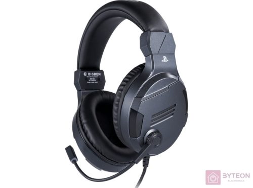 BIG BEN PS4OFHEADSETV3TITAN fejhallgató és headset Fejpánt 3,5 mm-es csatlakozó Titán