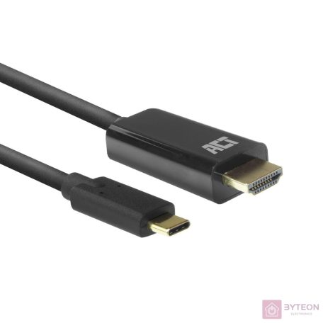 ACT AC7315 video átalakító kábel 2 M USB C-típus HDMI A-típus (Standard) Fekete