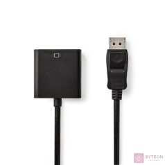   Nedis CCGB37351BK02 DisplayPort kábel 0,2 M VGA (D-Sub) Fekete