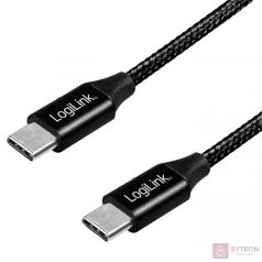 LogiLink CU0154 USB kábel 1 M USB 2.0 USB C Fekete