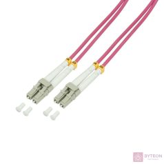 LogiLink 10m, LC - LC száloptikás kábel OM4 Ibolya